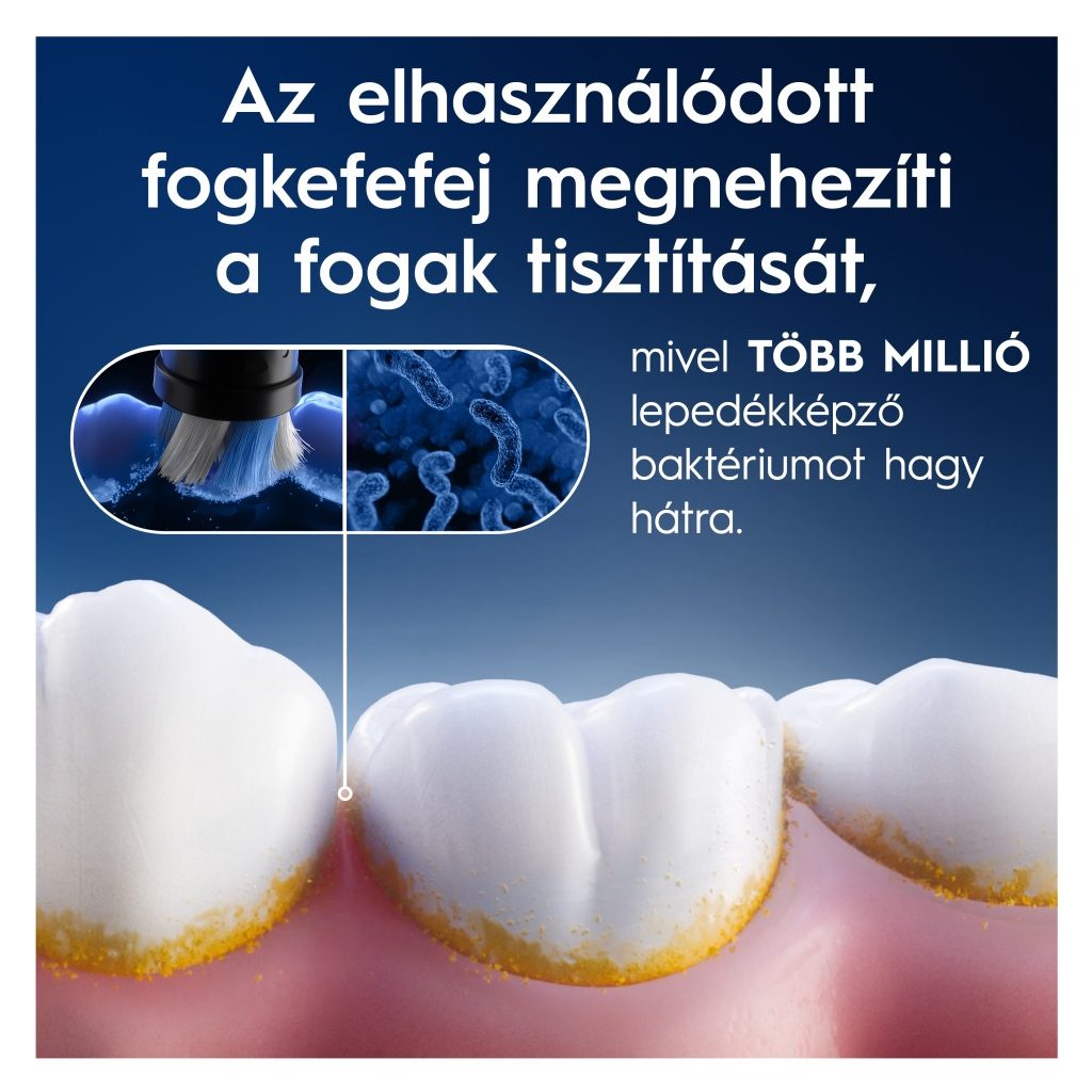 Oral-B iO Ultimate Clean elektromos fogkefe pótfej, fehér (4 db)