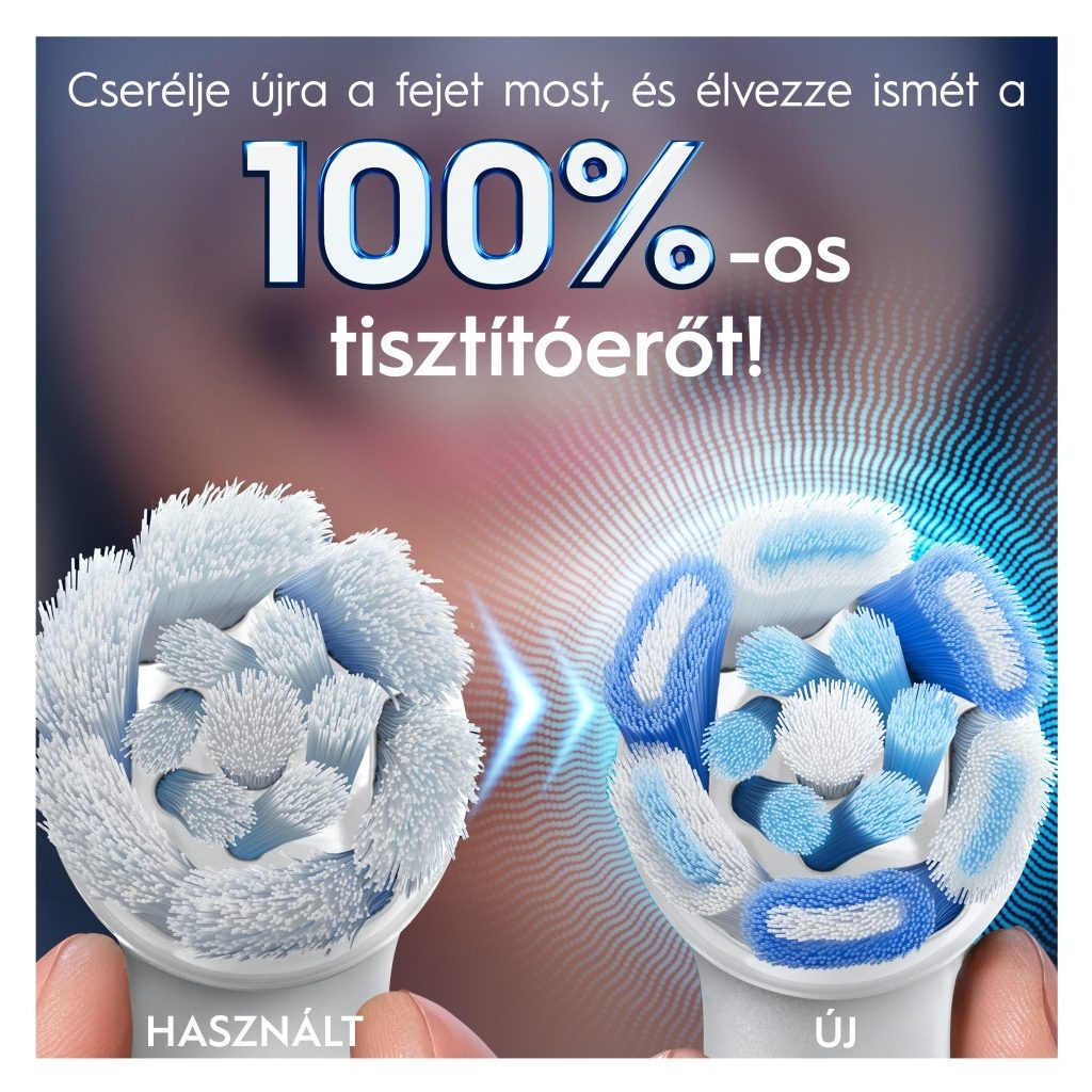 Oral-B iO Ultimate Clean elektromos fogkefe pótfej, fehér (4 db)