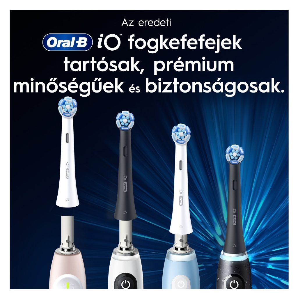 Oral-B iO Ultimate Clean elektromos fogkefe pótfej, fehér (4 db)