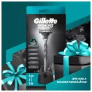 Gillette Mach3 Charcoal Férfi Borotva 6 db Borotvabetéttel Borotvatartóval + AJÁNDÉK Kulacs