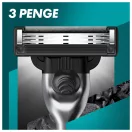 Gillette Mach3 Charcoal Férfi Borotva 6 db Borotvabetéttel Borotvatartóval + AJÁNDÉK Kulacs