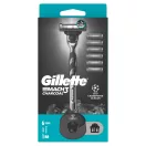 Gillette Mach3 Charcoal Férfi Borotva 6 db Borotvabetéttel Borotvatartóval + AJÁNDÉK Kulacs