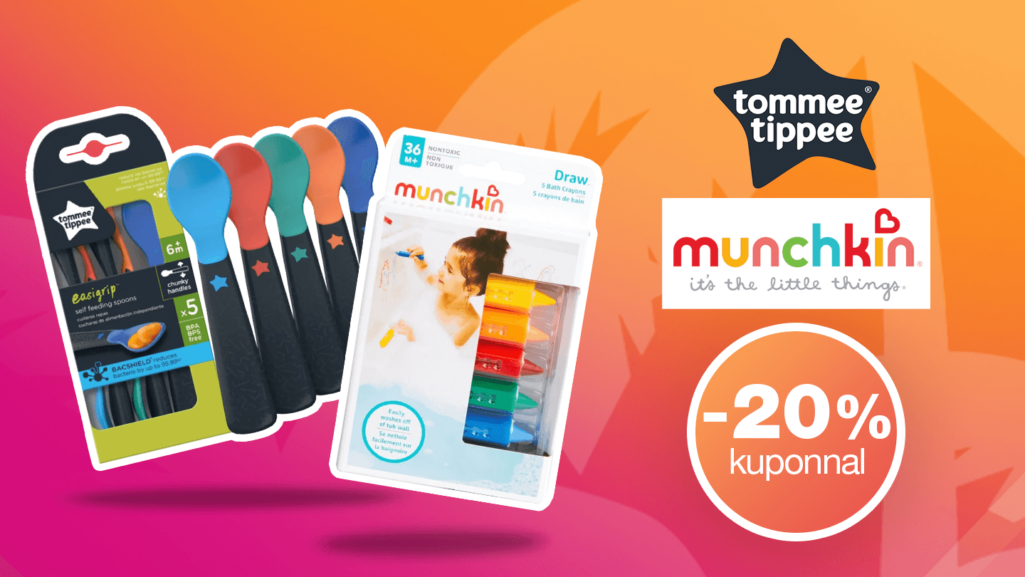 JOY-napok kupon: 20% kedvezmény Tommee Tippee és Munchkin termékekre