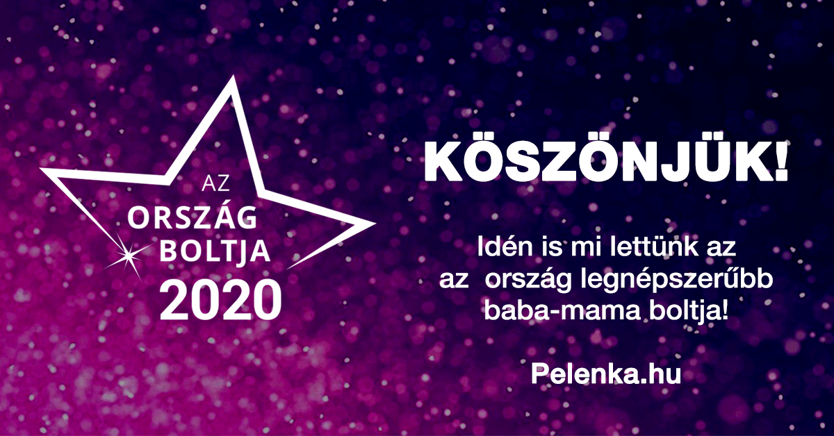 Idén is a Pelenka.hu lett az ország kedvenc baba-mama boltja