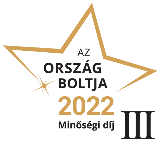 Az Ország Boltja 2022 Minőségi díj III. helyezés